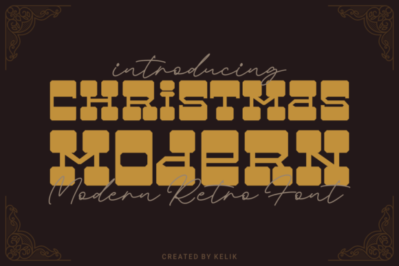 Christmas Modern: A Fun Display Font for Creative Design