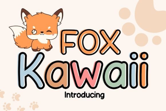 Fox Kawaii: Elevating Designs with Playful Typography
