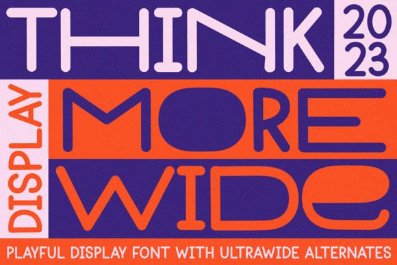 Thinkmore: A Playful Font for Modern Design Projects